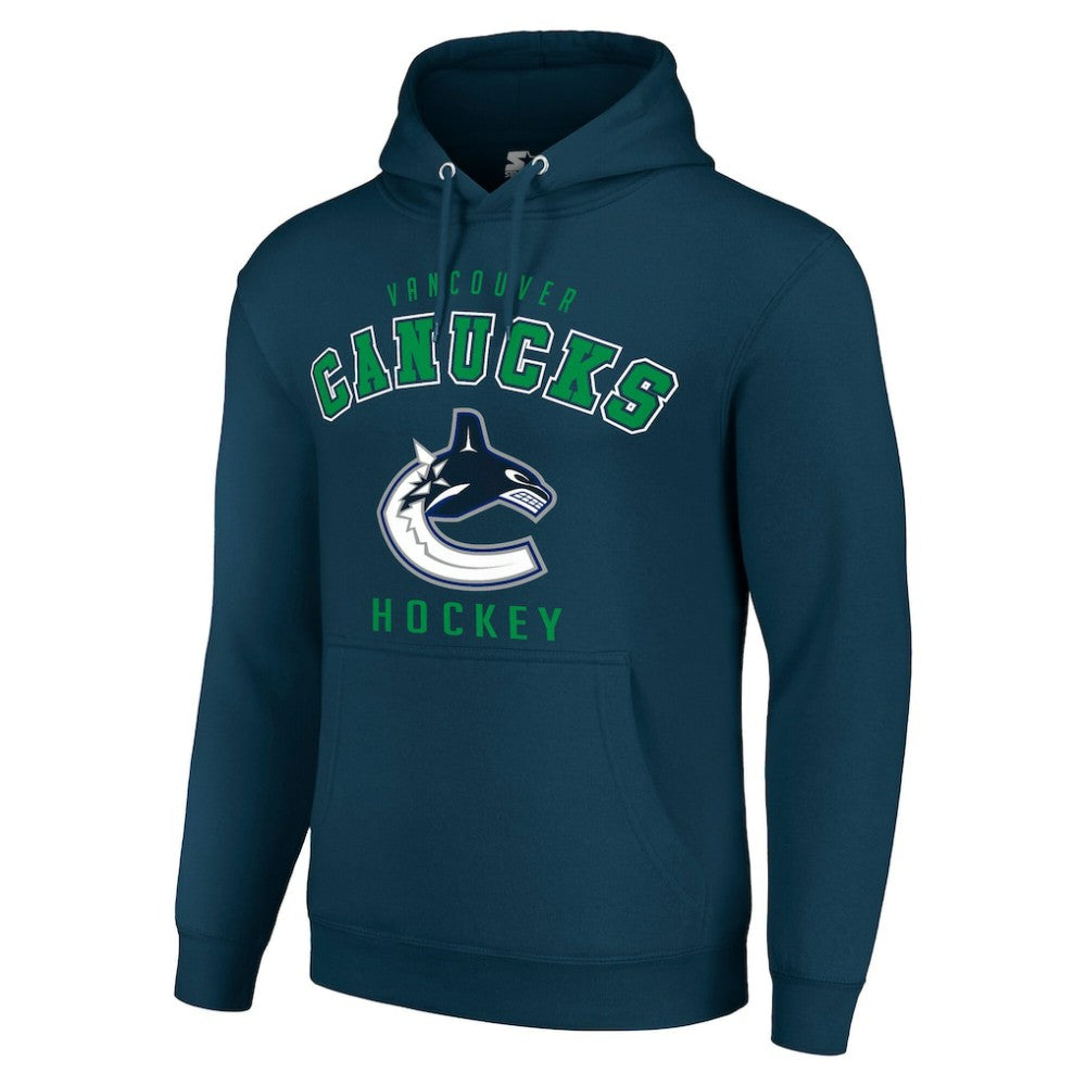 Vancouver Canucks Starter Logo Pullover Hoodie - Navy | NHL on sale