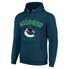 Vancouver Canucks Starter Logo Pullover Hoodie - Navy | NHL on sale
