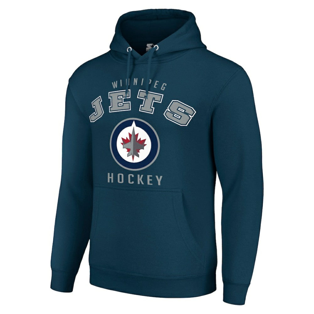 Winnipeg Jets Starter Logo Pullover Hoodie - Navy | NHL near me