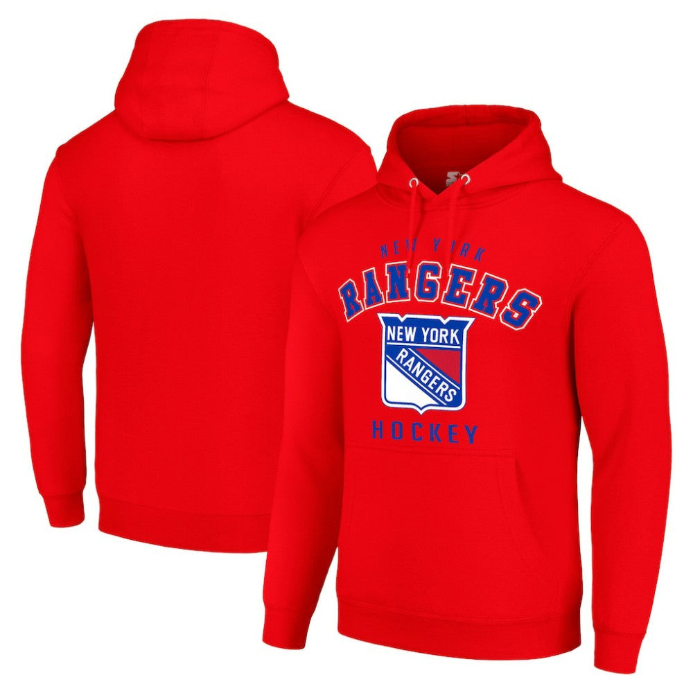 New York Rangers Starter Logo Pullover Hoodie - Red | NHL near me
