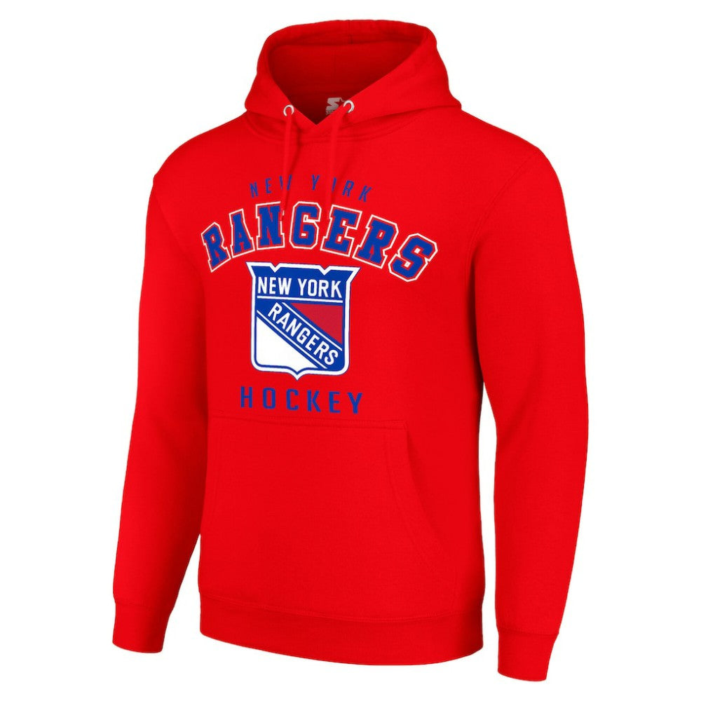 New York Rangers Starter Logo Pullover Hoodie - Red | NHL near me