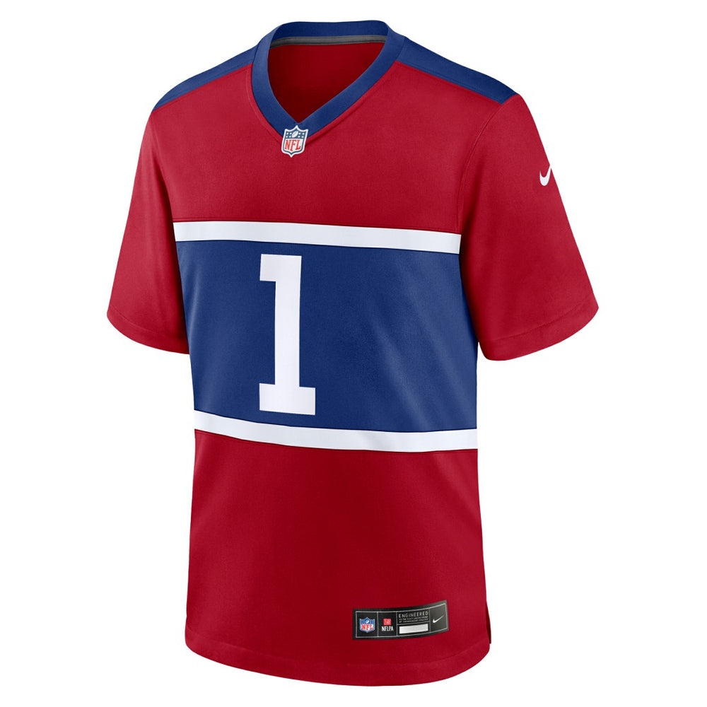 Malik Nabers New York Giants Alternate Game Jersey - Century Red - Nike