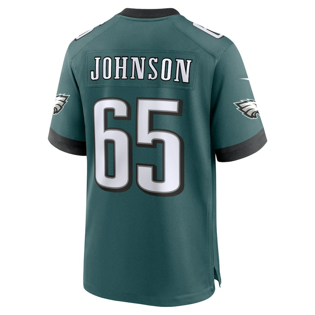 Lane Johnson Philadelphia Eagles Team Game Jersey - Midnight Green - Nike