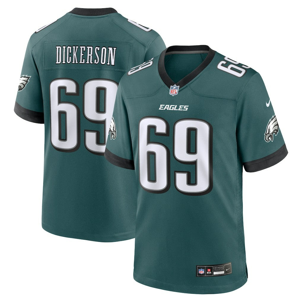 Landon Dickerson Philadelphia Eagles Team Game Jersey - Midnight Green - Nike