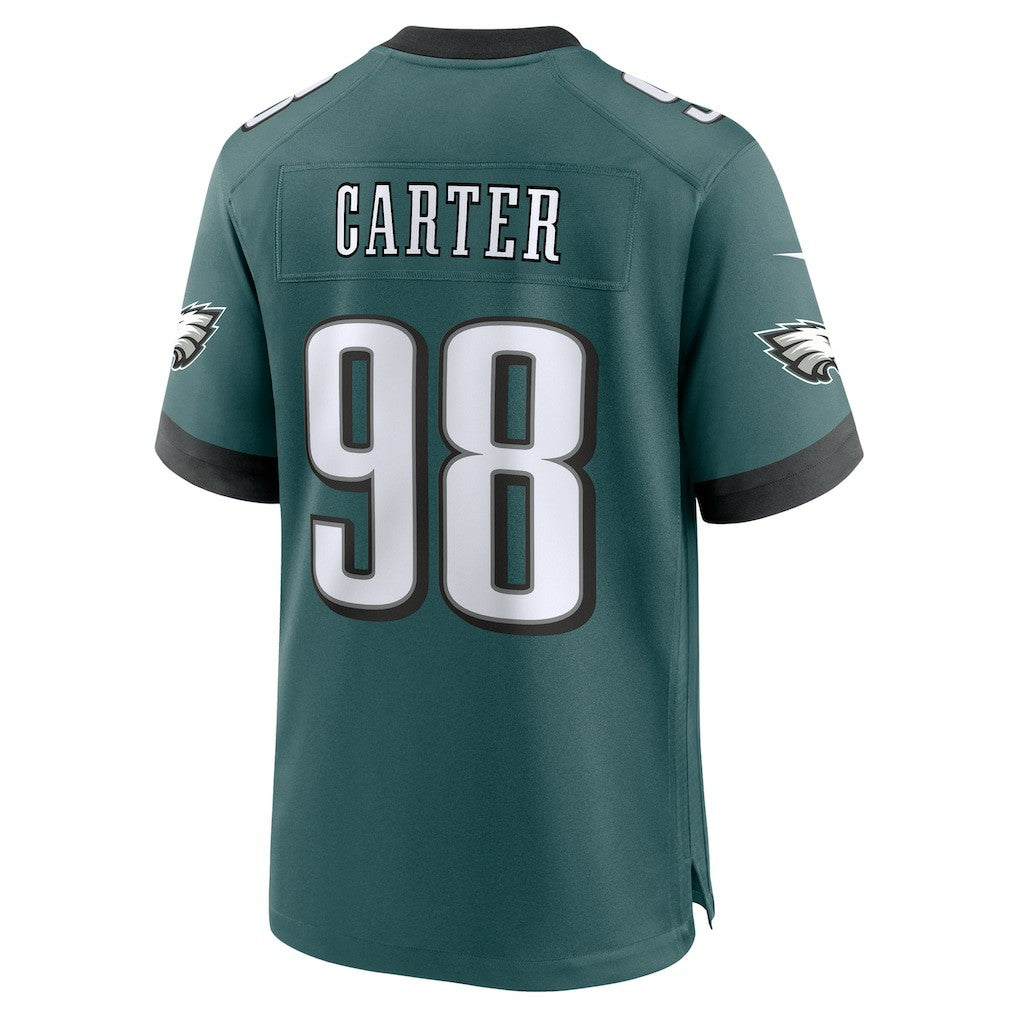 Jalen Carter Philadelphia Eagles Team Game Jersey - Midnight Green - Nike