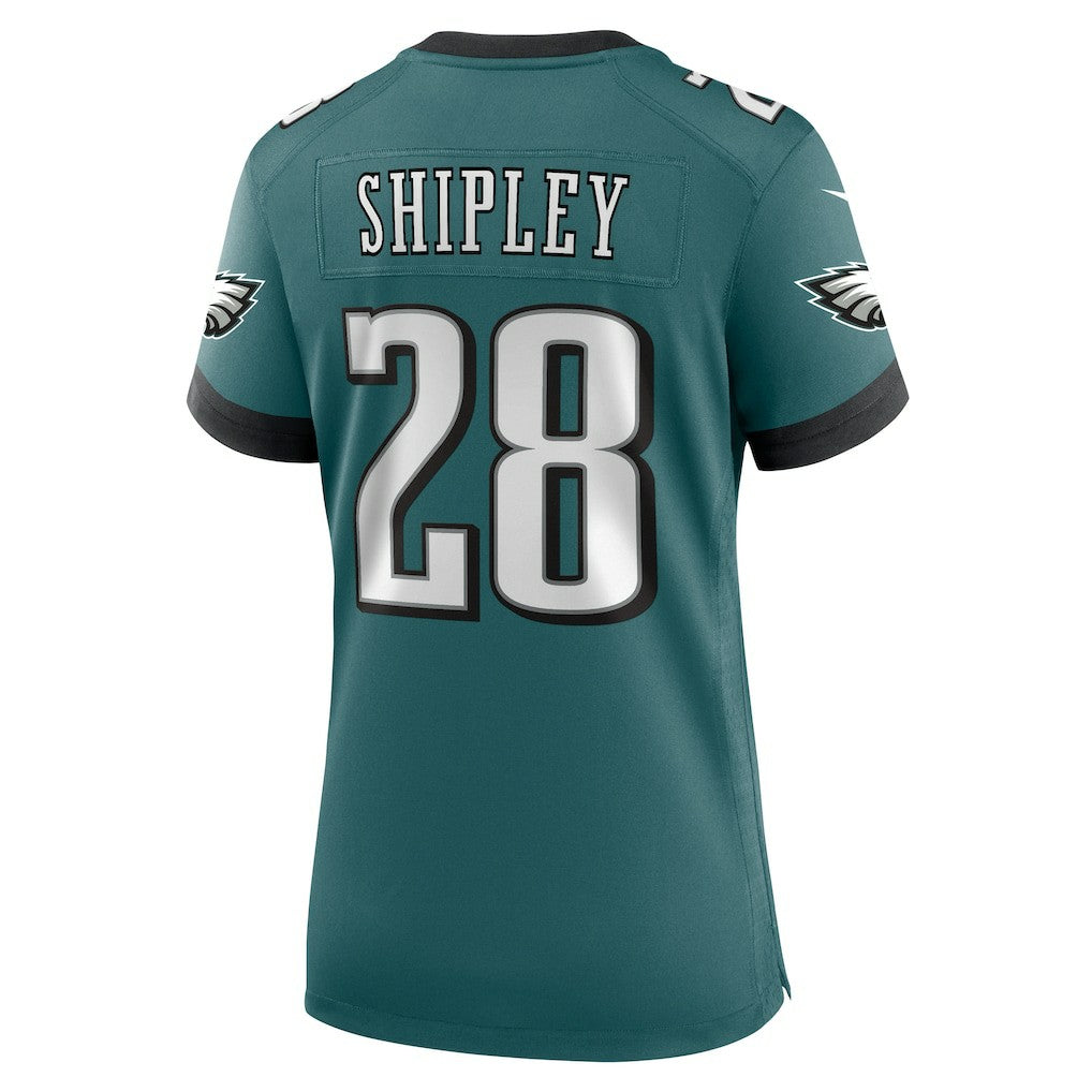 Will Shipley Philadelphia Eagles Women's Team Game Jersey - Midnight Green - Nike