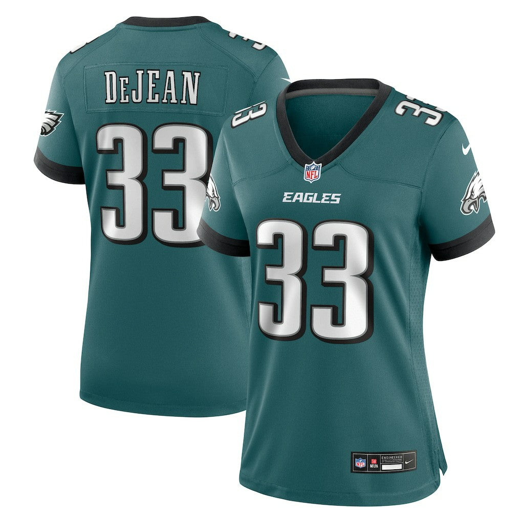 Cooper DeJean Philadelphia Eagles Women's Team Game Jersey - Midnight Green - Nike