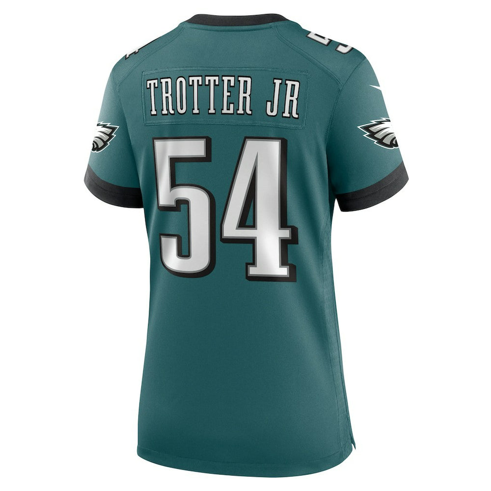 Jeremiah Trotter Jr. Philadelphia Eagles Women's Team Game Jersey - Midnight Green - Nike