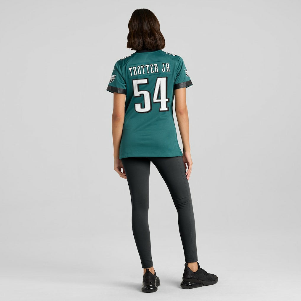 Jeremiah Trotter Jr. Philadelphia Eagles Women's Team Game Jersey - Midnight Green - Nike