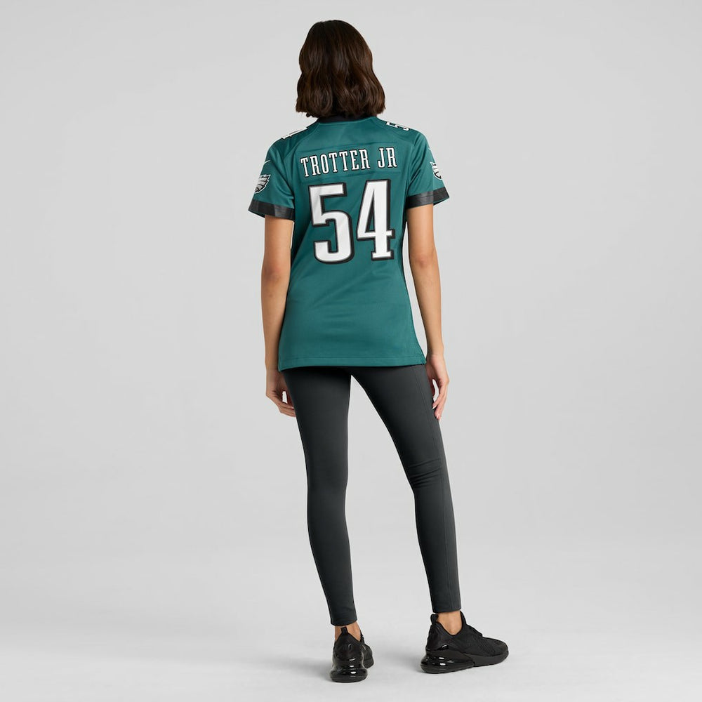 Jeremiah Trotter Jr. Philadelphia Eagles Women's Team Game Jersey - Midnight Green - Nike