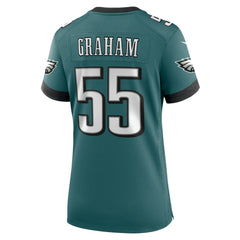 Brandon Graham Philadelphia Eagles Women's Team Game Jersey - Midnight Green - Nike