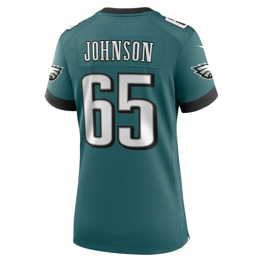 Lane Johnson Philadelphia Eagles Women's Team Game Jersey - Midnight Green - Nike