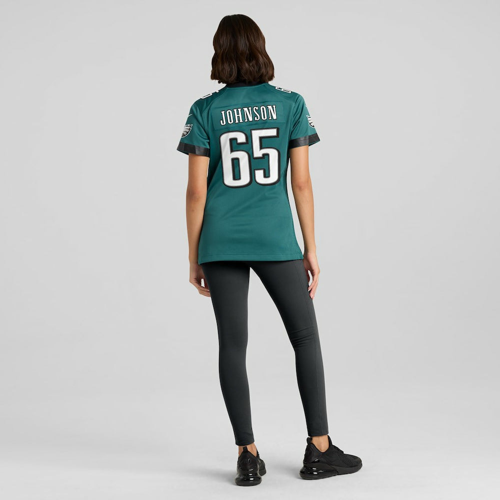 Lane Johnson Philadelphia Eagles Women's Team Game Jersey - Midnight Green - Nike