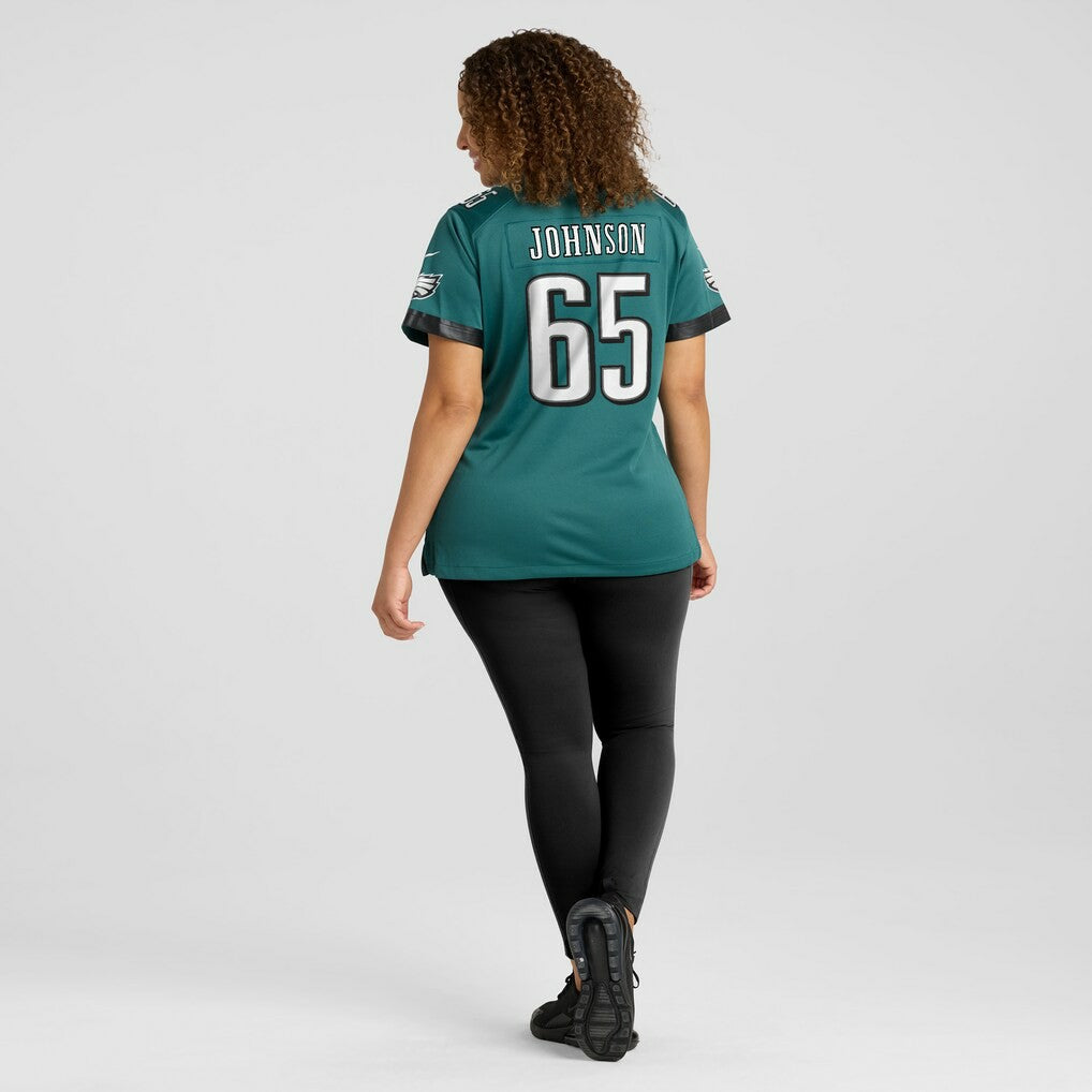 Lane Johnson Philadelphia Eagles Women's Team Game Jersey - Midnight Green - Nike