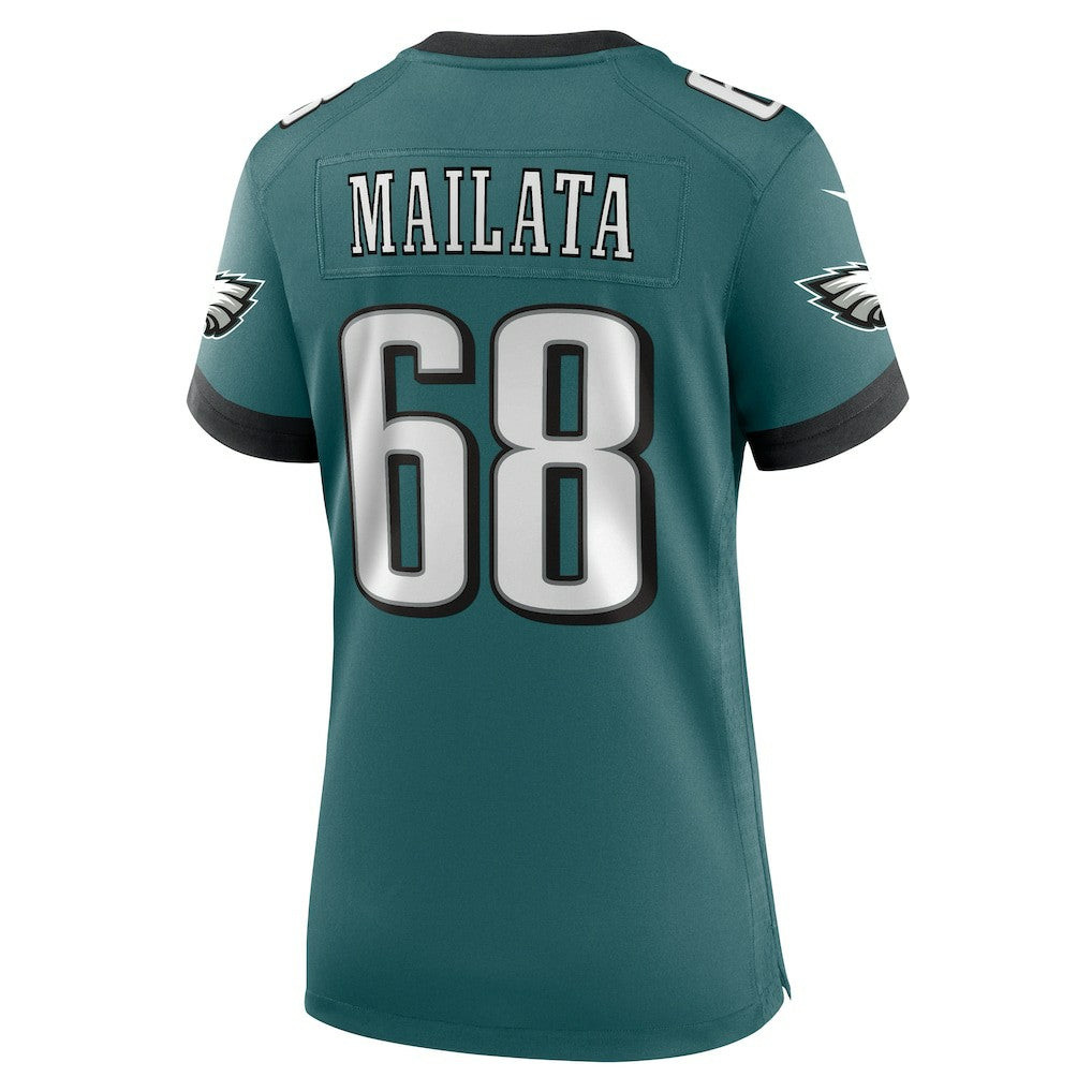 Jordan Mailata Philadelphia Eagles Women's Team Game Jersey - Midnight Green - Nike
