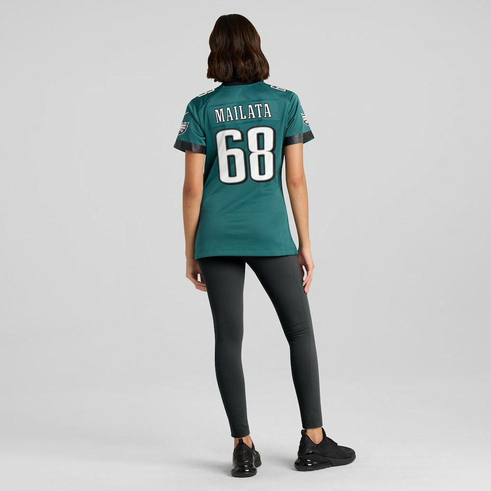 Jordan Mailata Philadelphia Eagles Women's Team Game Jersey - Midnight Green - Nike