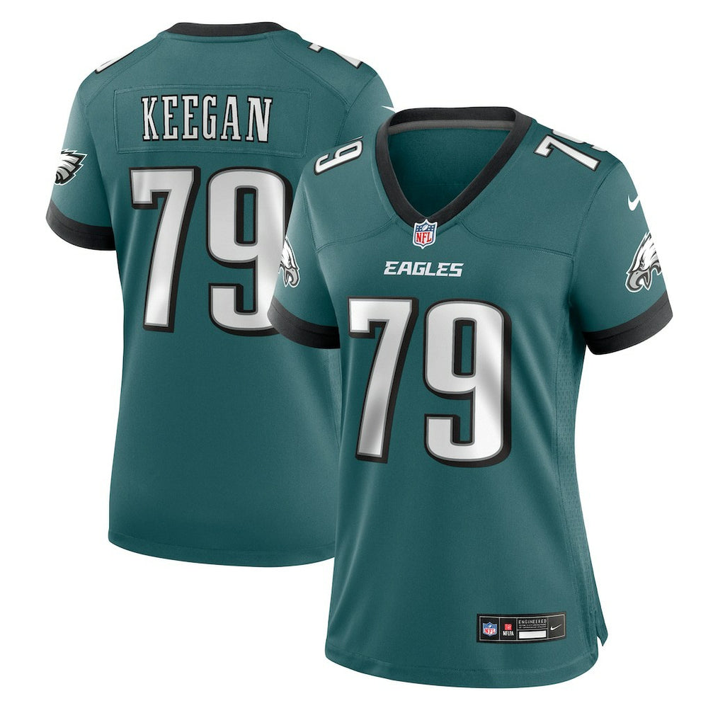 Trevor Keegan Philadelphia Eagles Women's Team Game Jersey - Midnight Green - Nike
