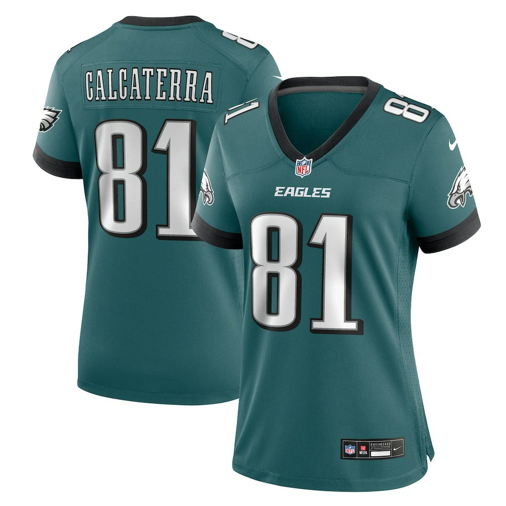 Grant Calcaterra Philadelphia Eagles Women's Team Game Jersey - Midnight Green - Nike