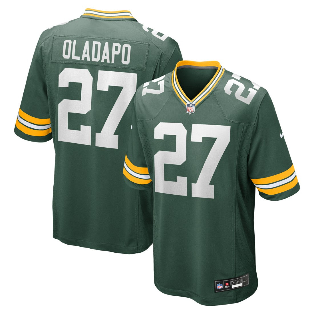 Kitan Oladapo Green Bay Packers Game Jersey - Green - Nike
