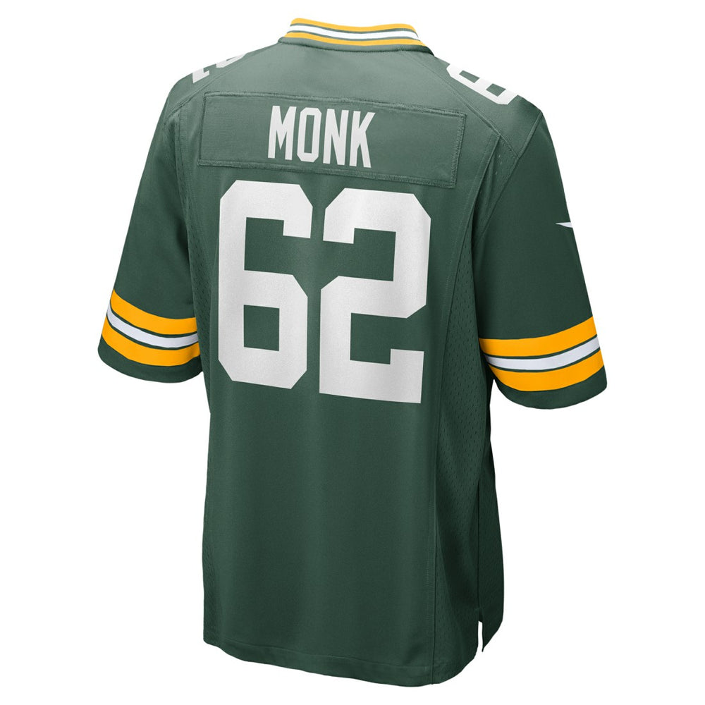 Jacob Monk Green Bay Packers Game Jersey - Green - Nike