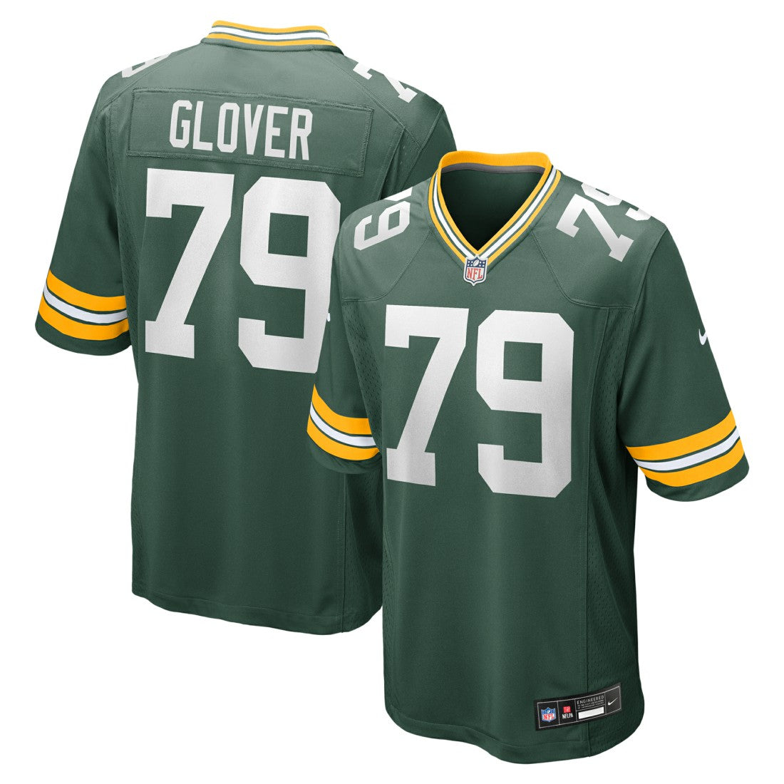 Travis Glover Green Bay Packers Game Jersey - Green - Nike