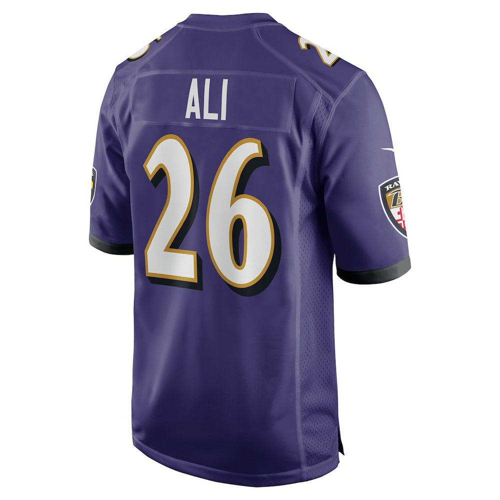 Rasheen Ali Baltimore Ravens Team Game Jersey - Purple - Nike