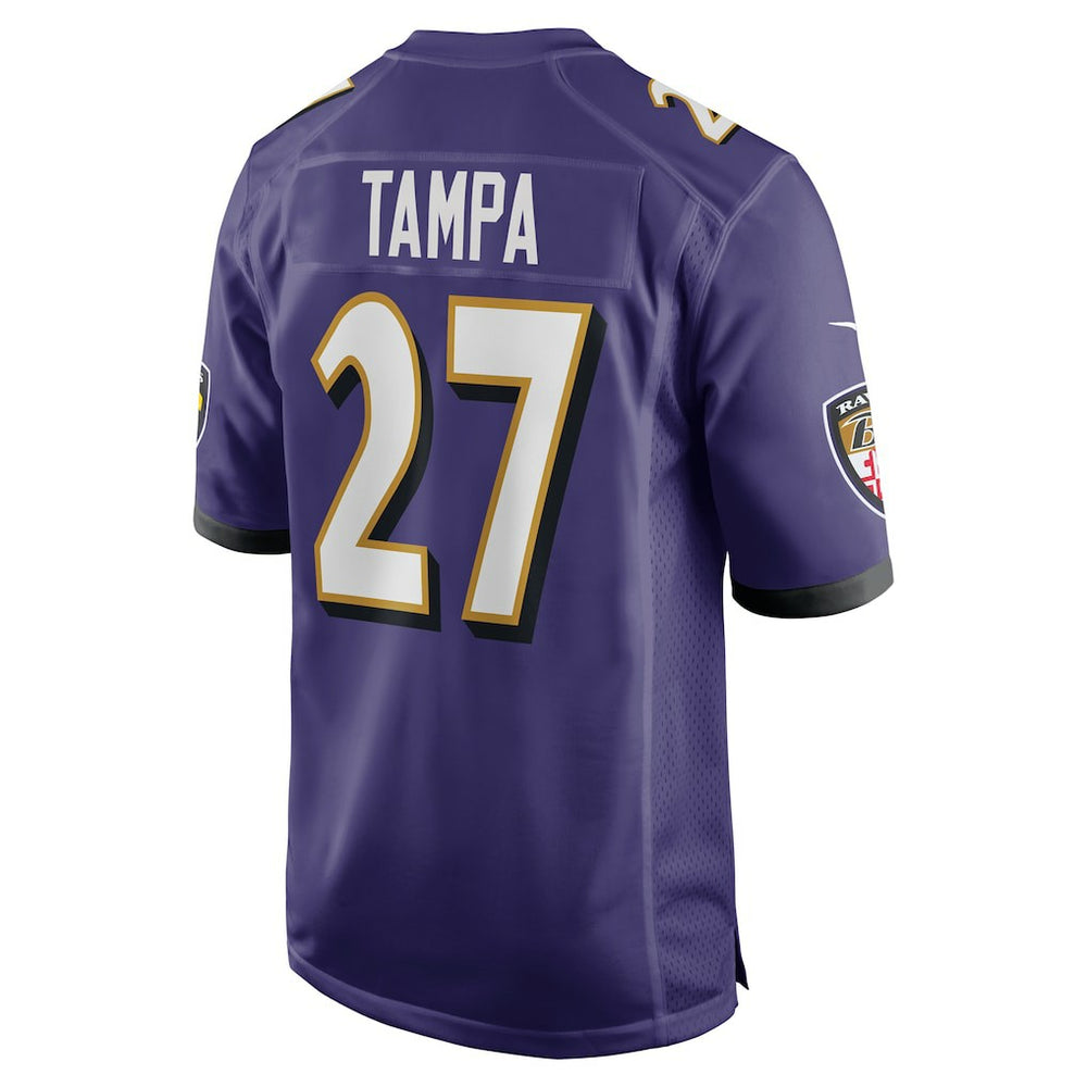 T.J. Tampa Baltimore Ravens Team Game Jersey - Purple - Nike