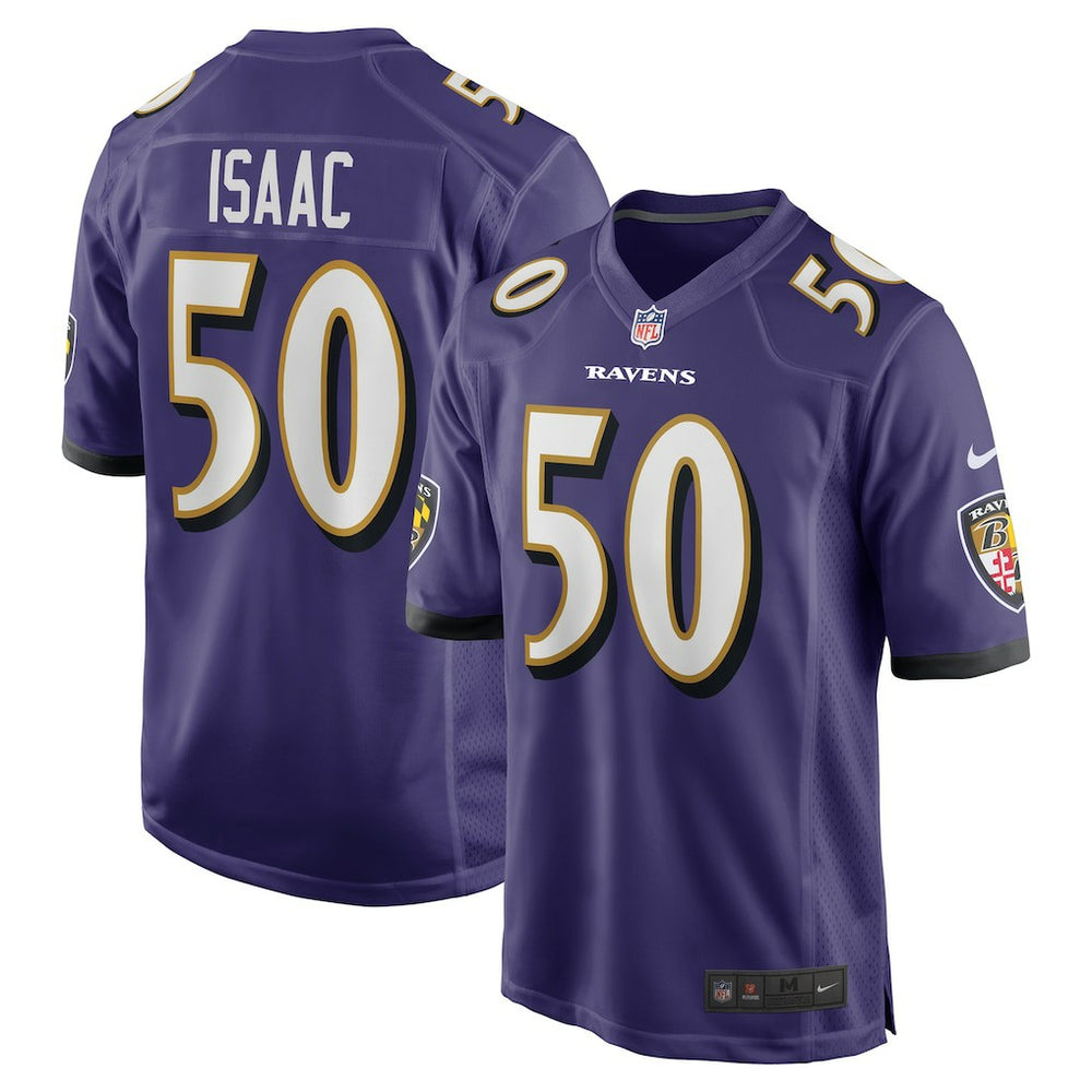 Adisa Isaac Baltimore Ravens Team Game Jersey - Purple - Nike