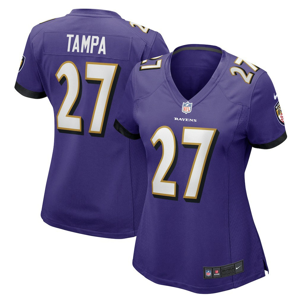 T.J. Tampa Baltimore Ravens Women's Game Jersey - Purple - Nike