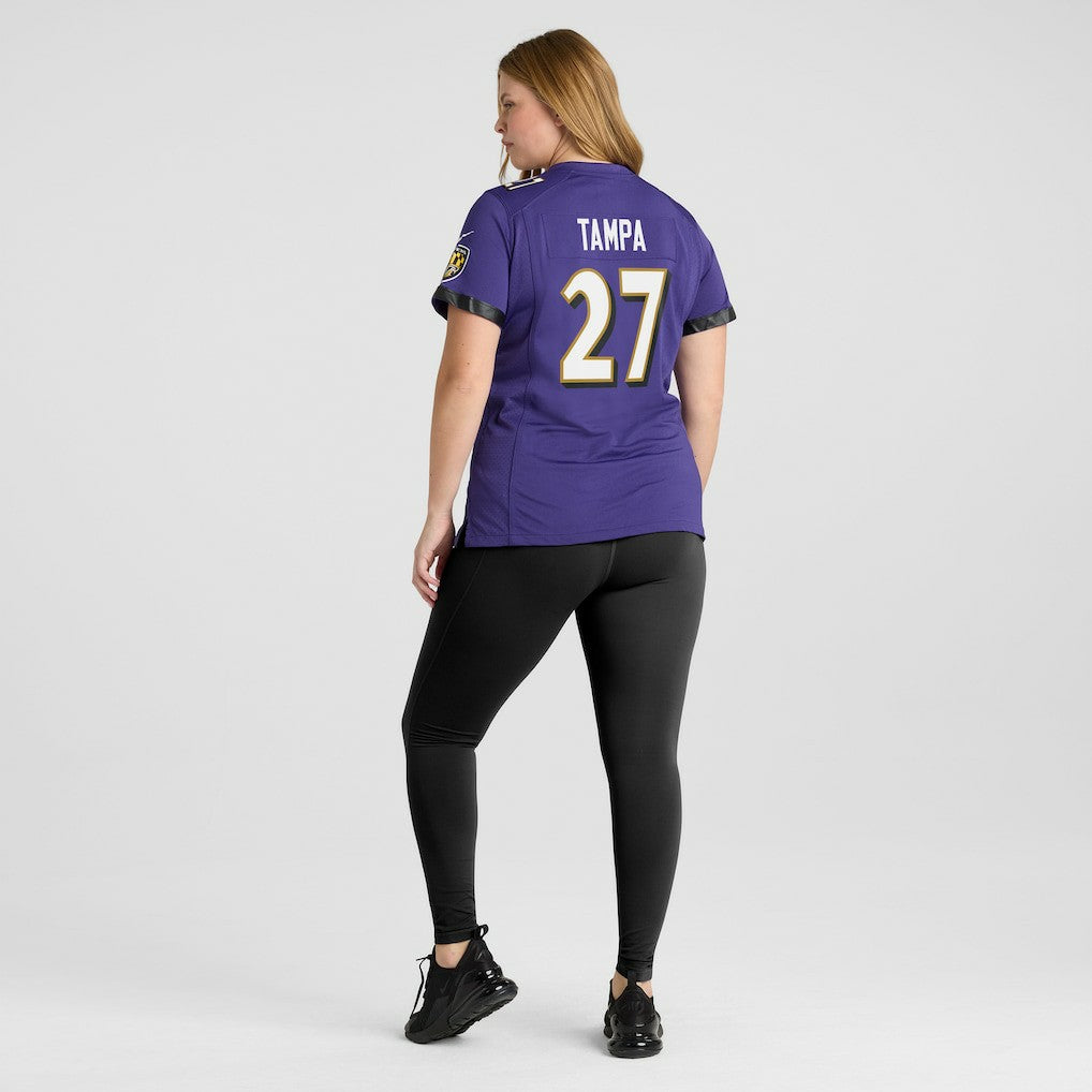 T.J. Tampa Baltimore Ravens Women's Game Jersey - Purple - Nike