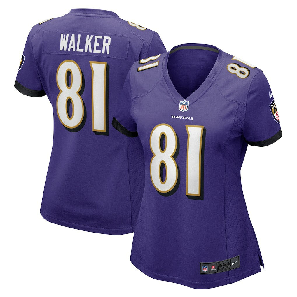 Devontez Walker Baltimore Ravens Women's Game Jersey - Purple - Nike