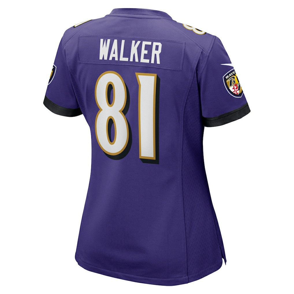 Devontez Walker Baltimore Ravens Women's Game Jersey - Purple - Nike