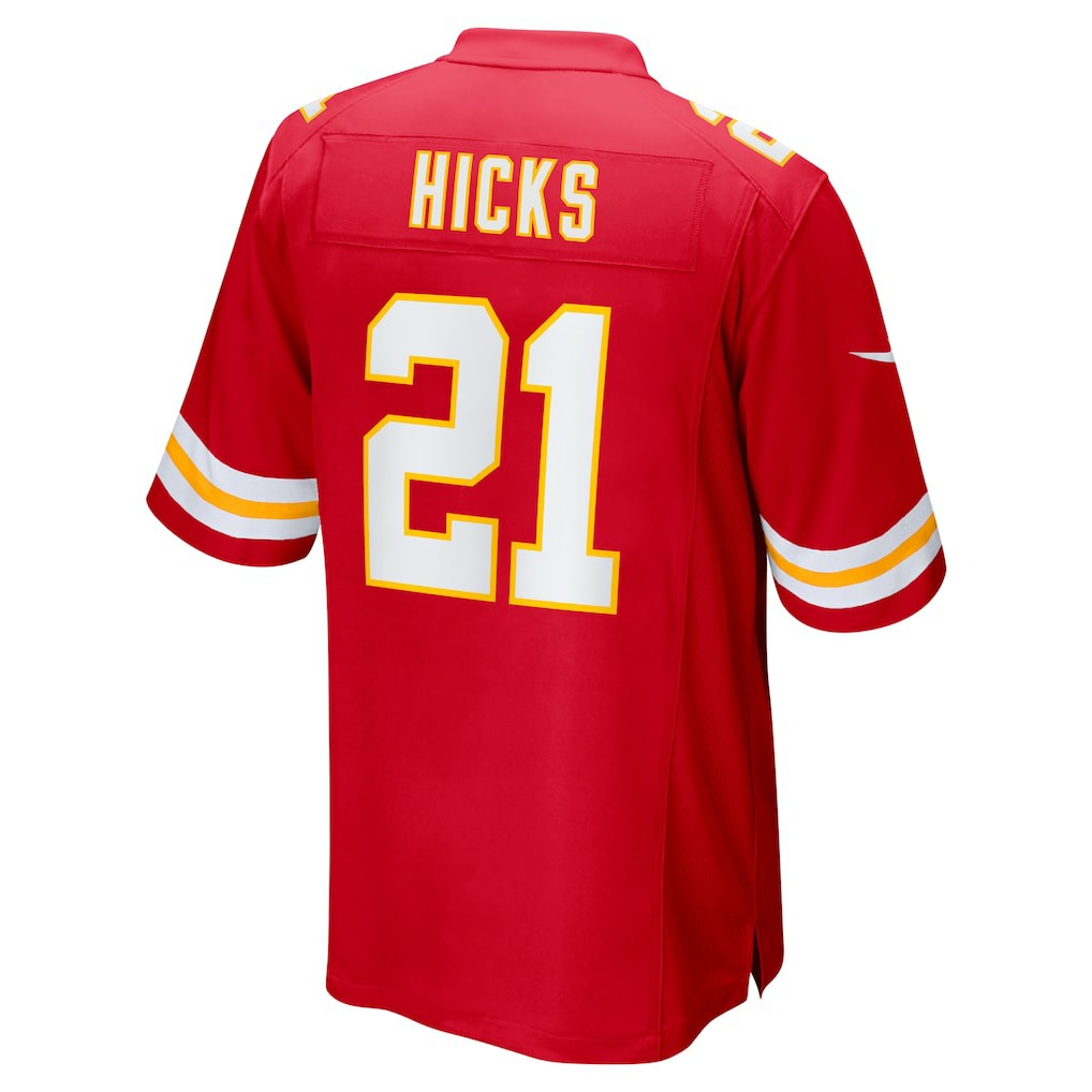 Jaden Hicks Kansas City Chiefs Game Jersey - Red - Nike