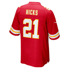 Jaden Hicks Kansas City Chiefs Game Jersey - Red - Nike