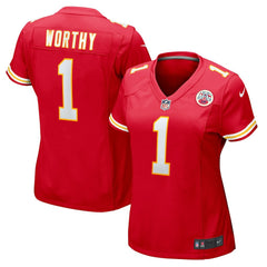 Xavier Worthy Kansas City Chiefs Women's Game Jersey - Red - Nike