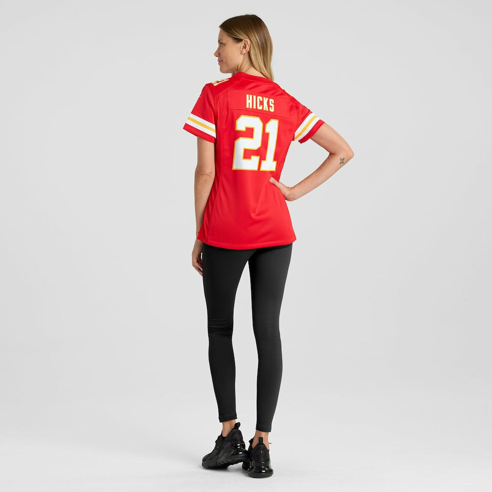 Jaden Hicks Kansas City Chiefs Women's Game Jersey - Red - Nike