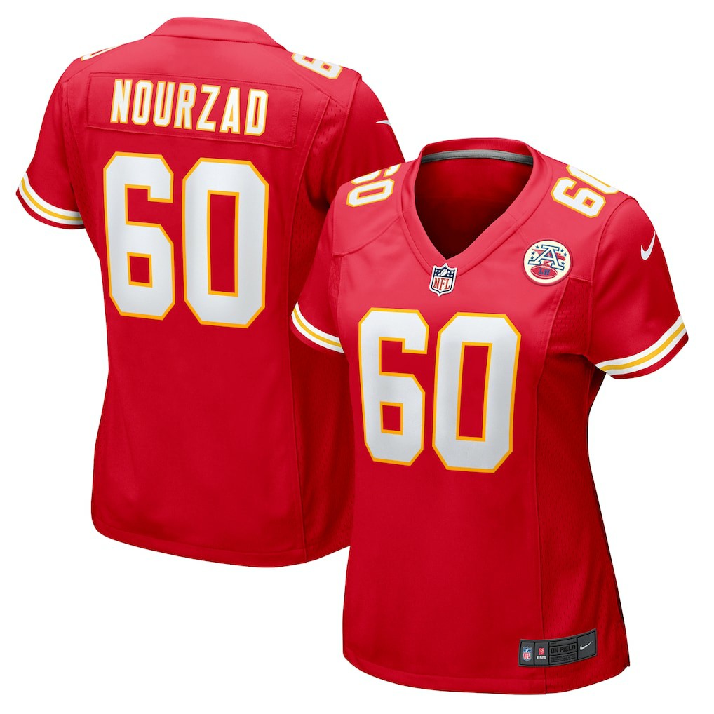 Hunter Nourzad Kansas City Chiefs Women's Game Jersey - Red - Nike