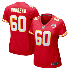 Hunter Nourzad Kansas City Chiefs Women's Game Jersey - Red - Nike