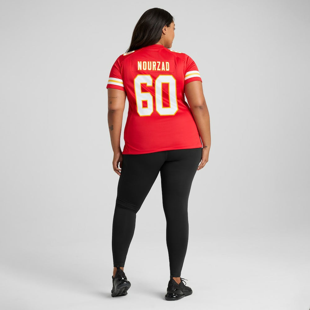 Hunter Nourzad Kansas City Chiefs Women's Game Jersey - Red - Nike