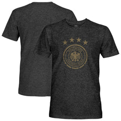 Germany National Team 1863FC Mono Badge Vintage Tri-Blend T-Shirt Heather Black