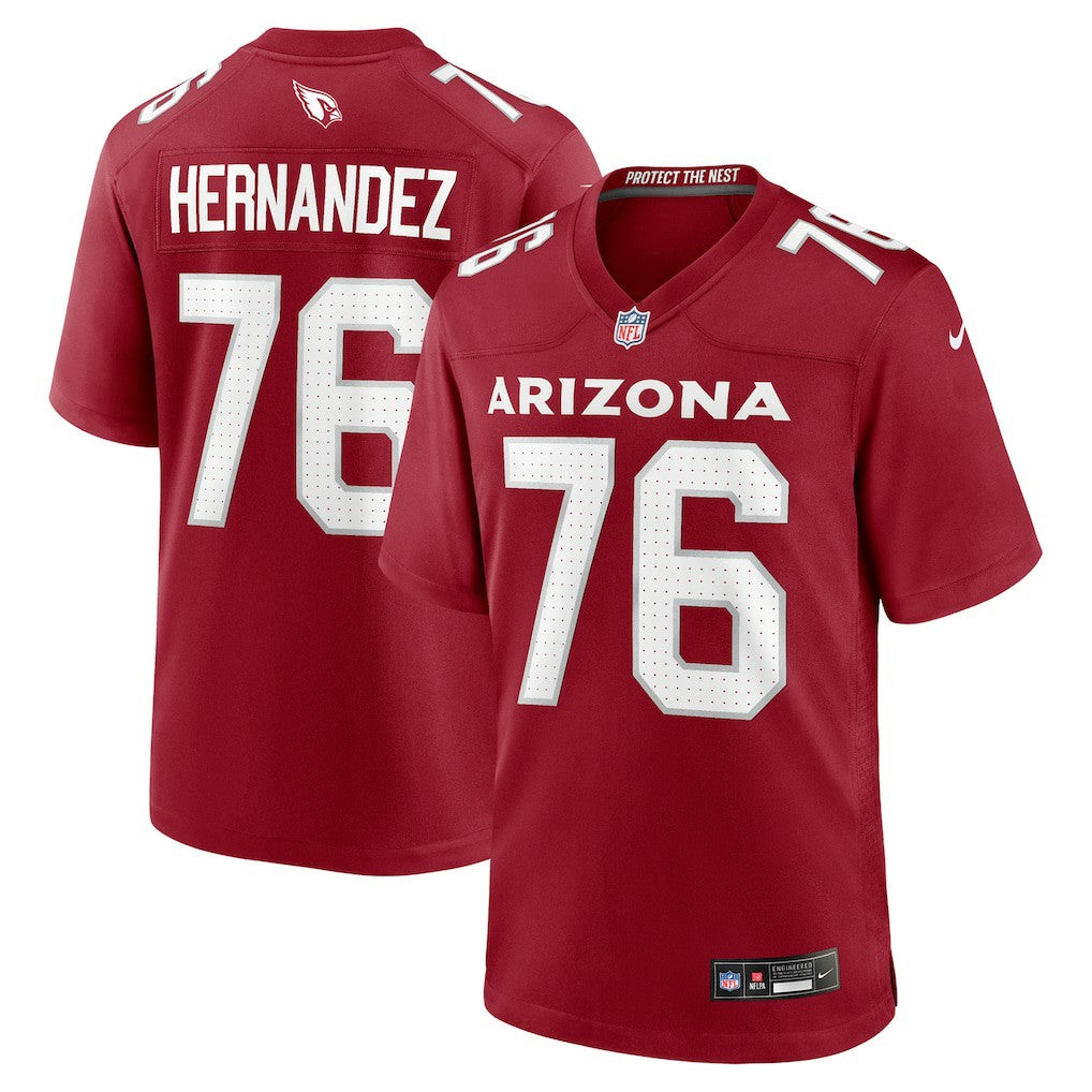 Will Hernandez Arizona Cardinals Team Game Jersey - Cardinal - Nike
