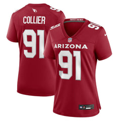 L.J. Collier Arizona Cardinals Women's Game Jersey - Cardinal - Nike