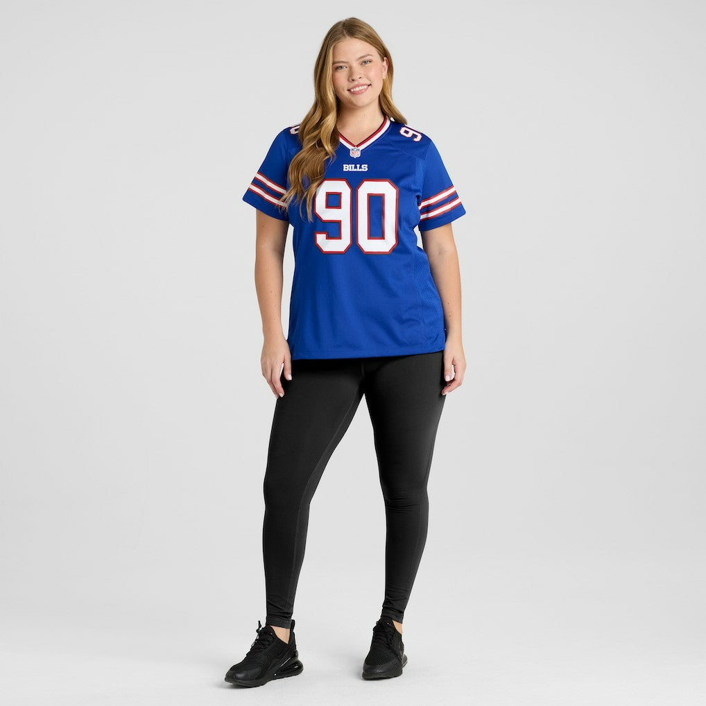 DeWayne Carter Buffalo Bills Women's Game Jersey - Royal - Nike