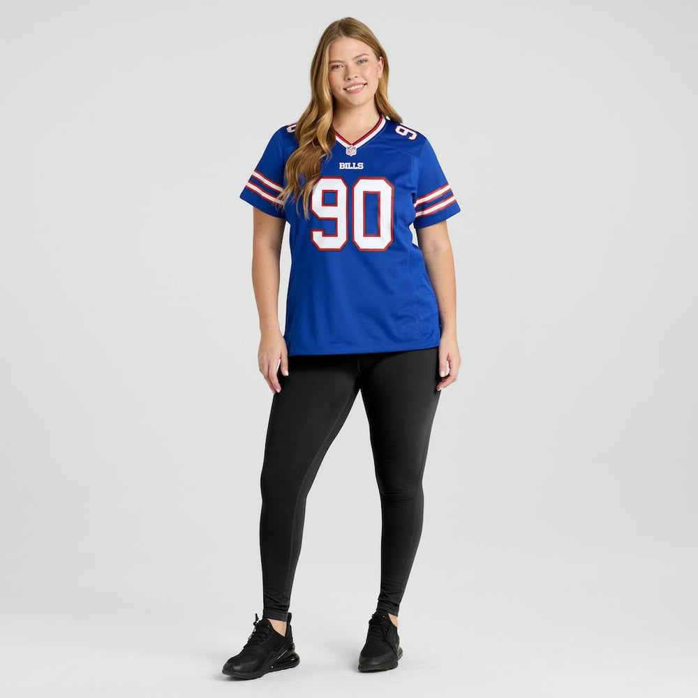 DeWayne Carter Buffalo Bills Women's Game Jersey - Royal - Nike