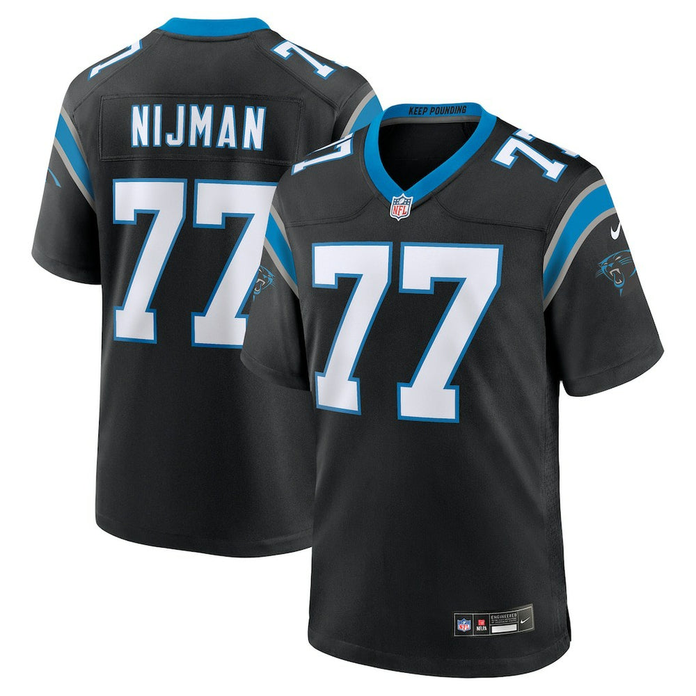Yosh Nijman Carolina Panthers Game Jersey - Black - Nike