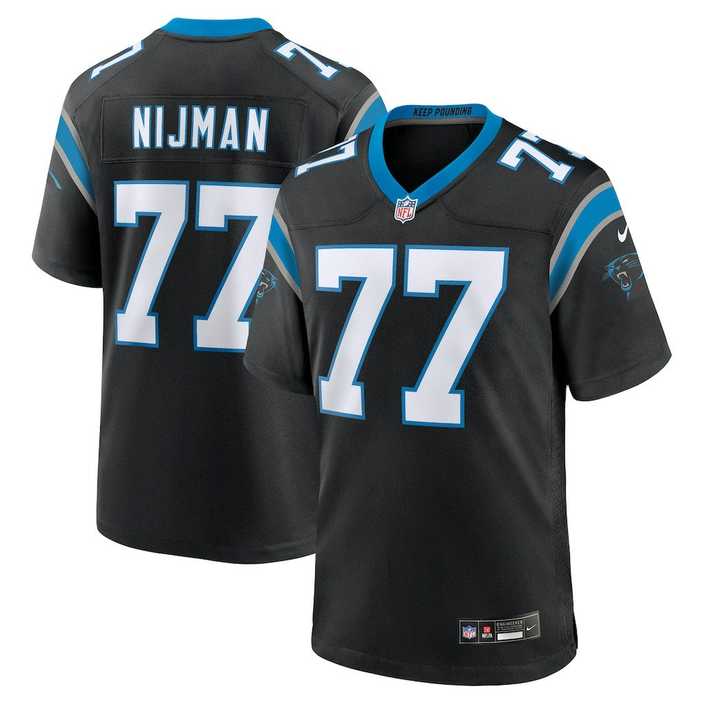 Yosh Nijman Carolina Panthers Game Jersey - Black - Nike