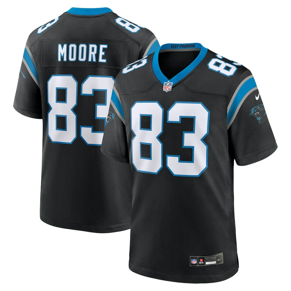 David Moore Carolina Panthers Game Jersey - Black - Nike