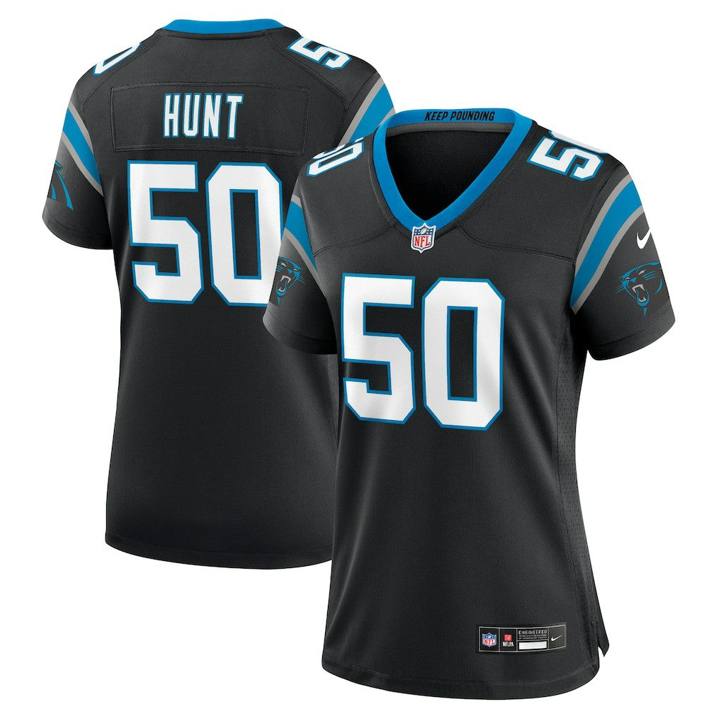 Robert Hunt Carolina Panthers Women's Game Jersey - Black - Nike