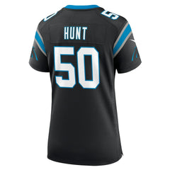 Robert Hunt Carolina Panthers Women's Game Jersey - Black - Nike