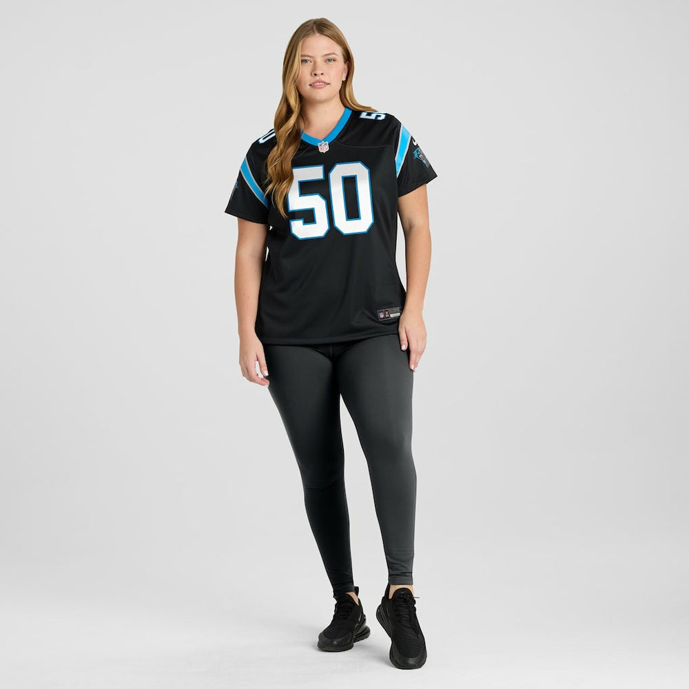 Robert Hunt Carolina Panthers Women's Game Jersey - Black - Nike